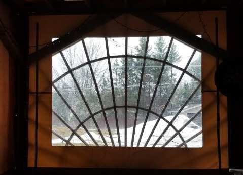 Gazebo cover with a window Gazebo cover with a window