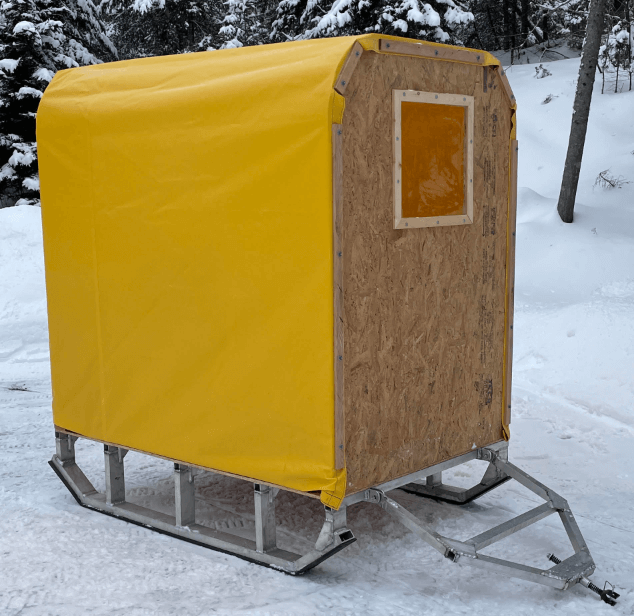 Ice fishing hut Ice fishing hut