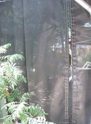 90% mesh curtain with a darker background 90% mesh curtain with a very dark background