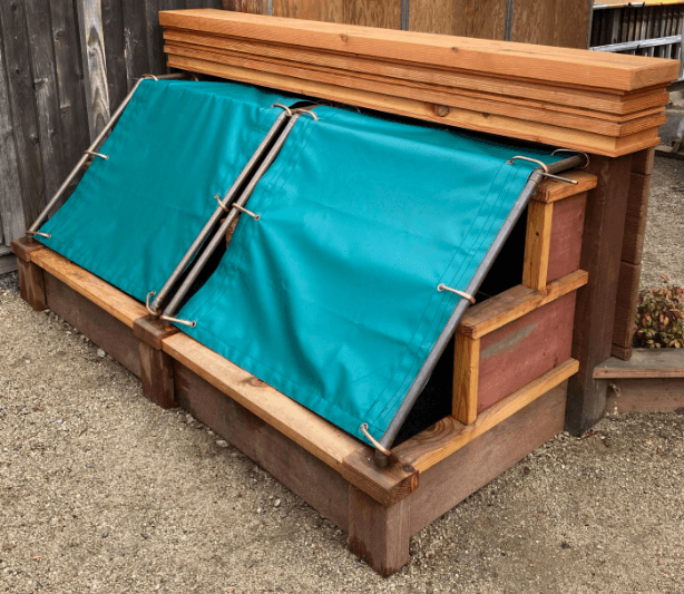 Outdoor storage bin covers Outdoor storage bin covers